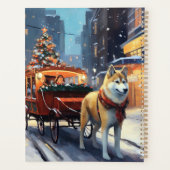 Période de fêtes d'Akita de Noël (Dos)