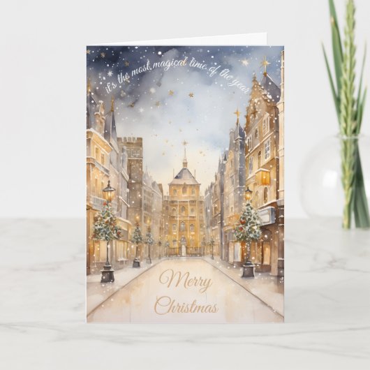 Période la plus magique de l'année Cartes de Noël (Devant)