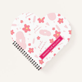 Periode/Menstruatiecyclus - Jouw naam/Monogram Notitieboek