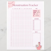 Periode voor het trackerpapier voor vrouw (Voorkant)