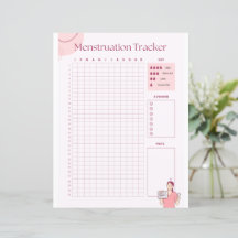 Periode voor het trackerpapier voor vrouw