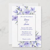 Périodes violettes : Faire-part de mariage (Devant)