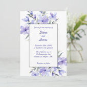 Périodes violettes : Faire-part de mariage (Debout devant)