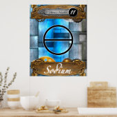 Periodic Element Natrium atoomnummer #11 Poster (Keuken)