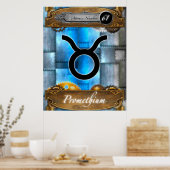 Periodic Element Promethium Atomic #61 Poster (Keuken)