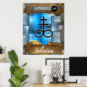 Periodic Element Selenium Atomic Number #34 Poster (Bureau à domicile)