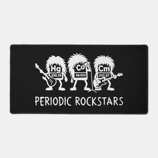 Periodic Rockstars Chemistry Humor Bureaumat (Voorkant)