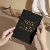 Periodic Table Bedankt kaart