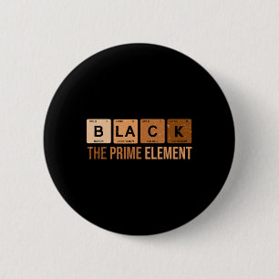 Periodic Table Black Het eerste element Black Hist Ronde Button 5,7 Cm