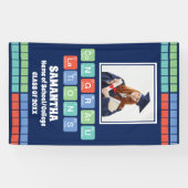 Periodic Table Elements 2025 Afstuderen Foto Spandoek (Horizontaal)