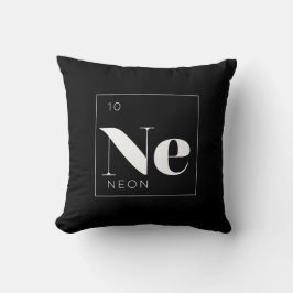 Periodic Table Elements Pillow // Neon Kussen
