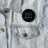 Periodic Table Ping Pong Fun Ronde Button 5,7 Cm (In situ)