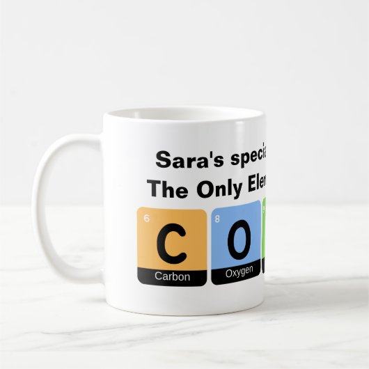 Periodic Table Scientists Coffee lover  Koffiemok (Links)