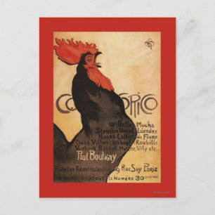 Periodicaal Poster voor promotie van Cocorico Roos Briefkaart