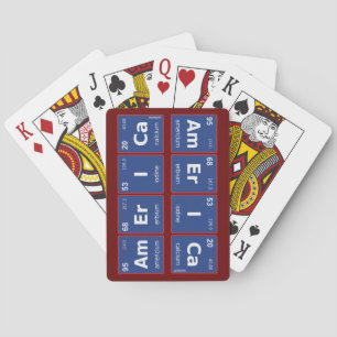 Periodiek AMERIKA-systeem Pokerkaarten