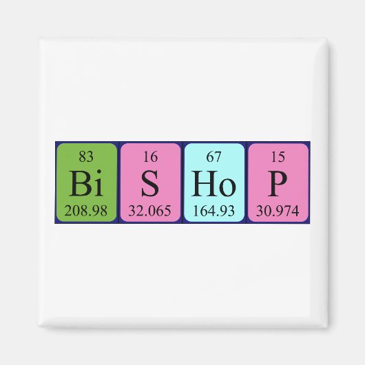 periodiek merkteken magneet (Voorkant)