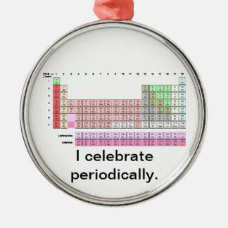Periodiek Metalen Ornament