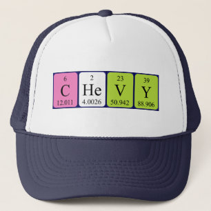 Periodiek pet van de Chevy-benaming