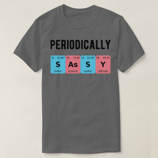 Periodiek Sassy II T-shirt (Design voorkant)