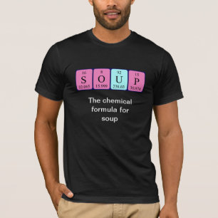 Periodiek shirt van soep