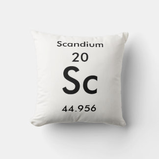 Periodiek systeem 21 Scandium kussen