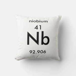 Periodiek systeem 41 Niobiumkussen Kussen