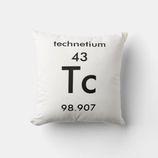 Periodiek systeem 43 Technetium Pillow Kussen