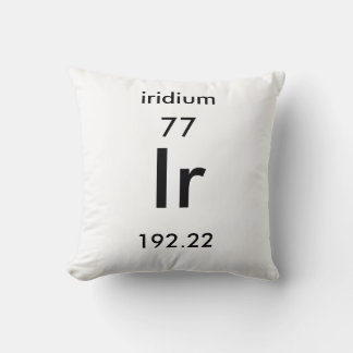 Periodiek systeem 77 Iridiumkussen Kussen