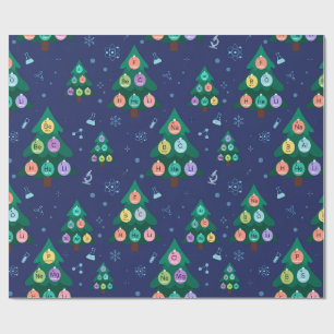 Periodiek Systeem Kerst Inpakpapier