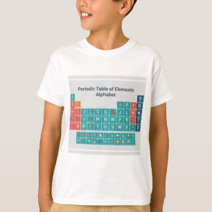 Periodiek Systeem van Elementen Alfabet Poster T-shirt