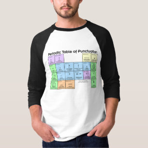 Periodiek systeem van interpunctie honkbal Shirt