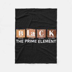 Periodiek Systeem Zwart Het Prime Element Fleece Deken