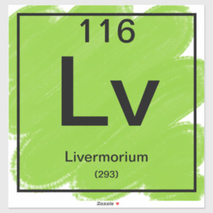 Periodiek Tafel Sticker - Livermorium