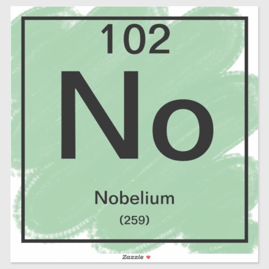 Periodiek Tafel Sticker - Nobelium (Vel)