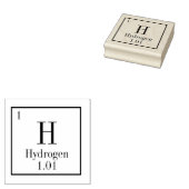 periodiek tafelwaterstofelement rubberstempel (Gestempeld)