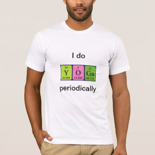 Periodiek Yoga woord shirt 2