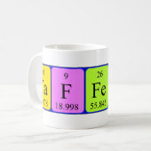 Periodieke affeine-mok koffiemok (Voorkant links)