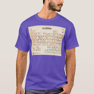 Periodieke alcoholtabel t-shirt