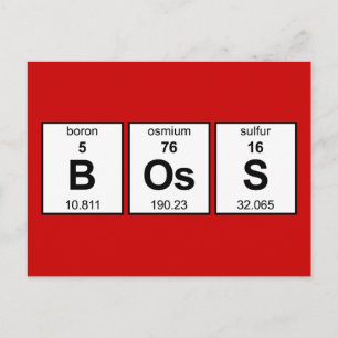 Periodieke BOs-tabel Briefkaart