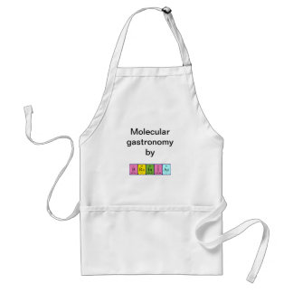 Periodieke Brainiac-naam apron Standaard Schort