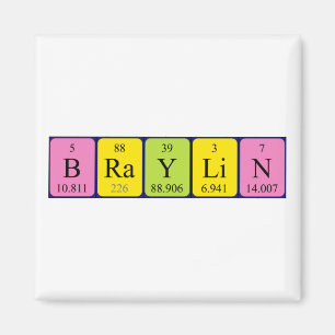 Periodieke braylin naam magnet magneet