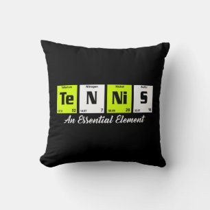 Periodieke cadeau van Fun Tennis Player voor manne Kussen