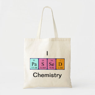 Periodieke canvas tas van de scheikunde