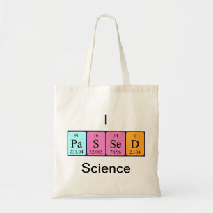 Periodieke canvas tas van de wetenschapsperiodieke