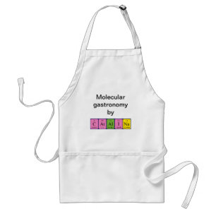Periodieke Catalina naam apron Standaard Schort