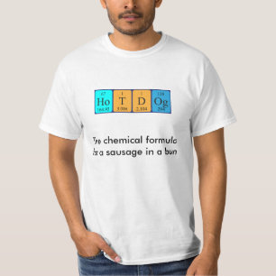 Periodieke hotdog-shirt voor levensmiddelen M2A T-shirt