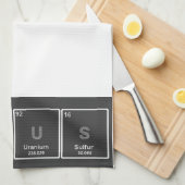 Periodieke keukenhanddoek GeNiUS (Quarter Fold)