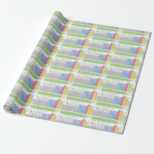 Periodieke Lijst van Elementen  Cadeaupapier