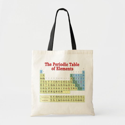 Periodieke Lijst van Elementen Tote Bag (Voorkant)