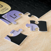 Periodieke lijst van elementen werpen kussen legpuzzel (Zijkant)